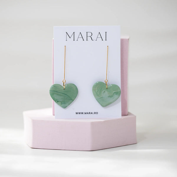 Cercei  Heart - Green