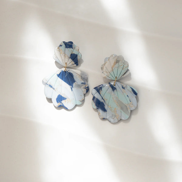 Cercei Elegance Sea Shell - blue