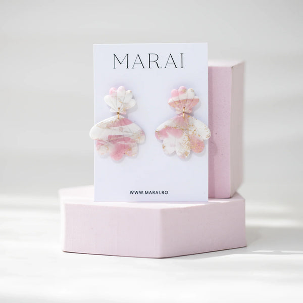 Cercei Elegance Sea Shell - pink