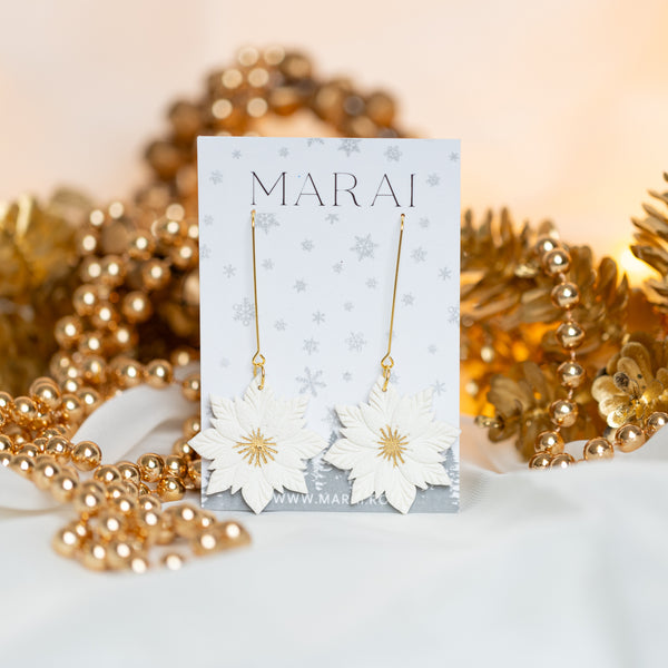 Cercei Fulg de Nea Plutitor - alb