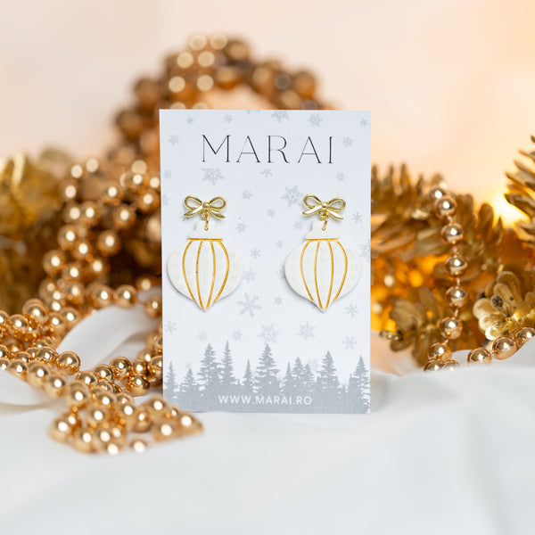 Cercei Glob Detaliat - White