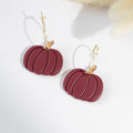 Cercei Hoops Pumpkin - burgundy
