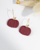 Cercei Hoops Pumpkin - burgundy