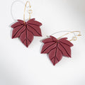 Cercei Autumn Leaf - Hoops - rouge