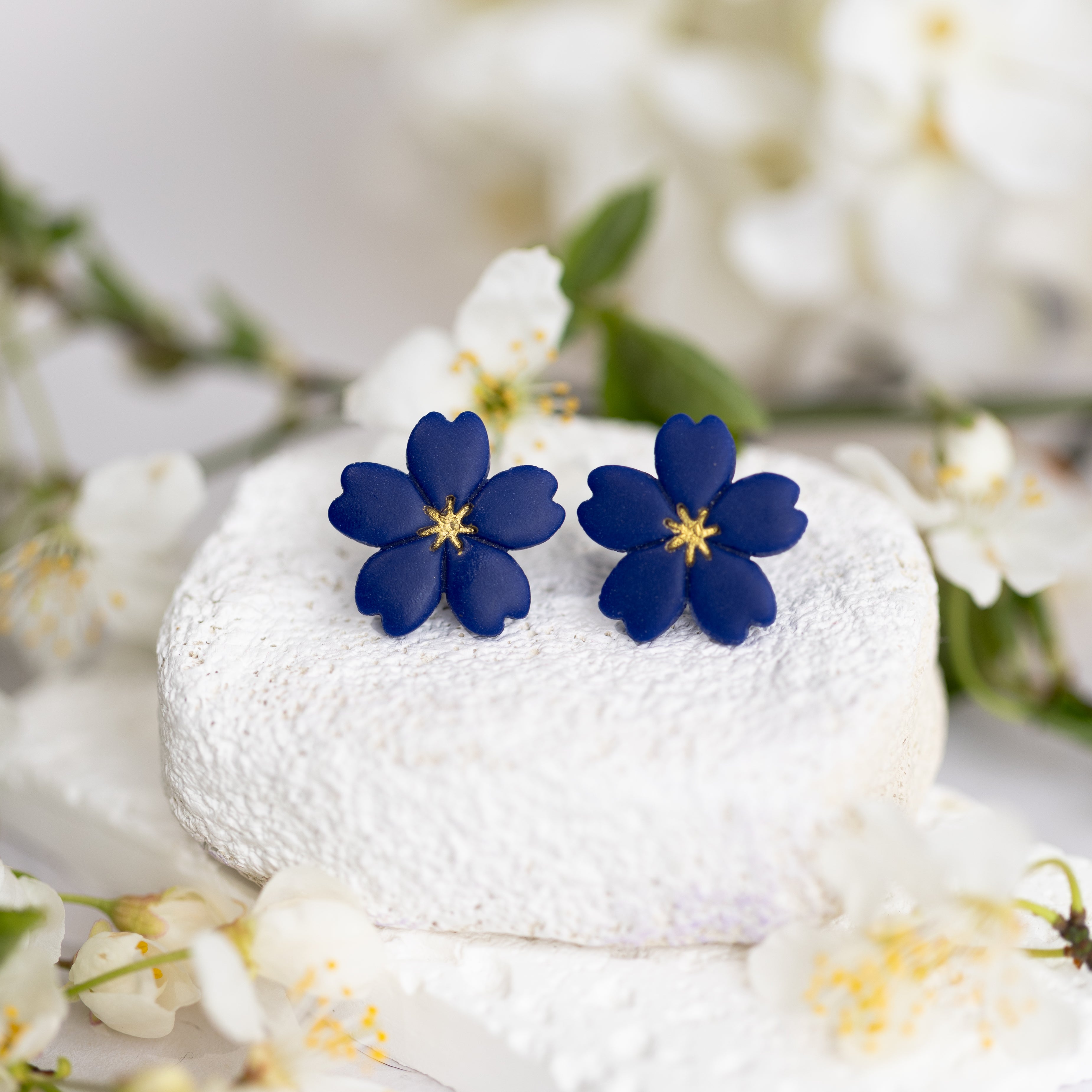 Cercei Studs - royal blue