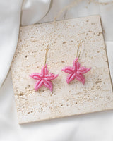 Cercei Hoops - Stea de mare roz