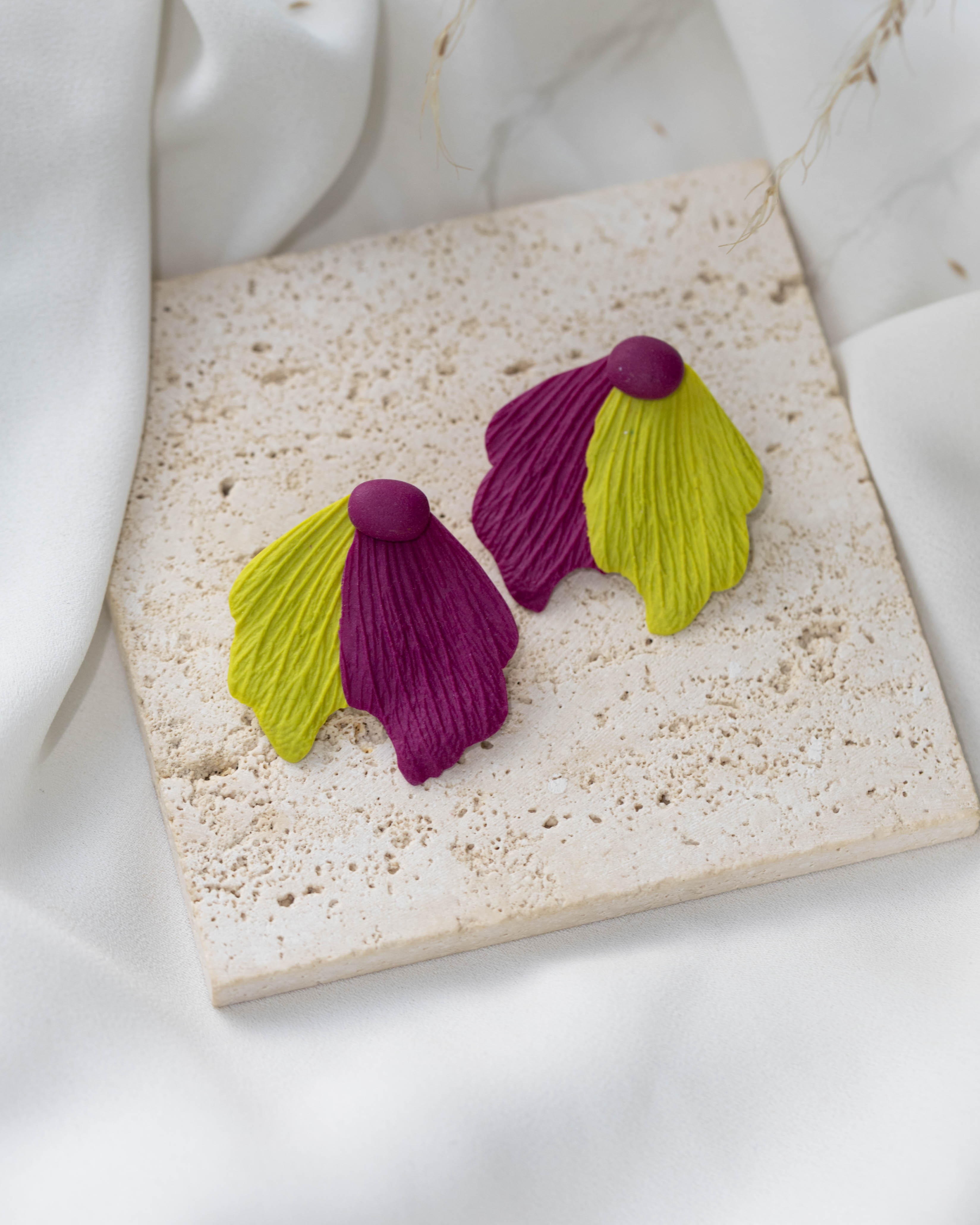 Cercei Petal – Fuchsia Lime 2