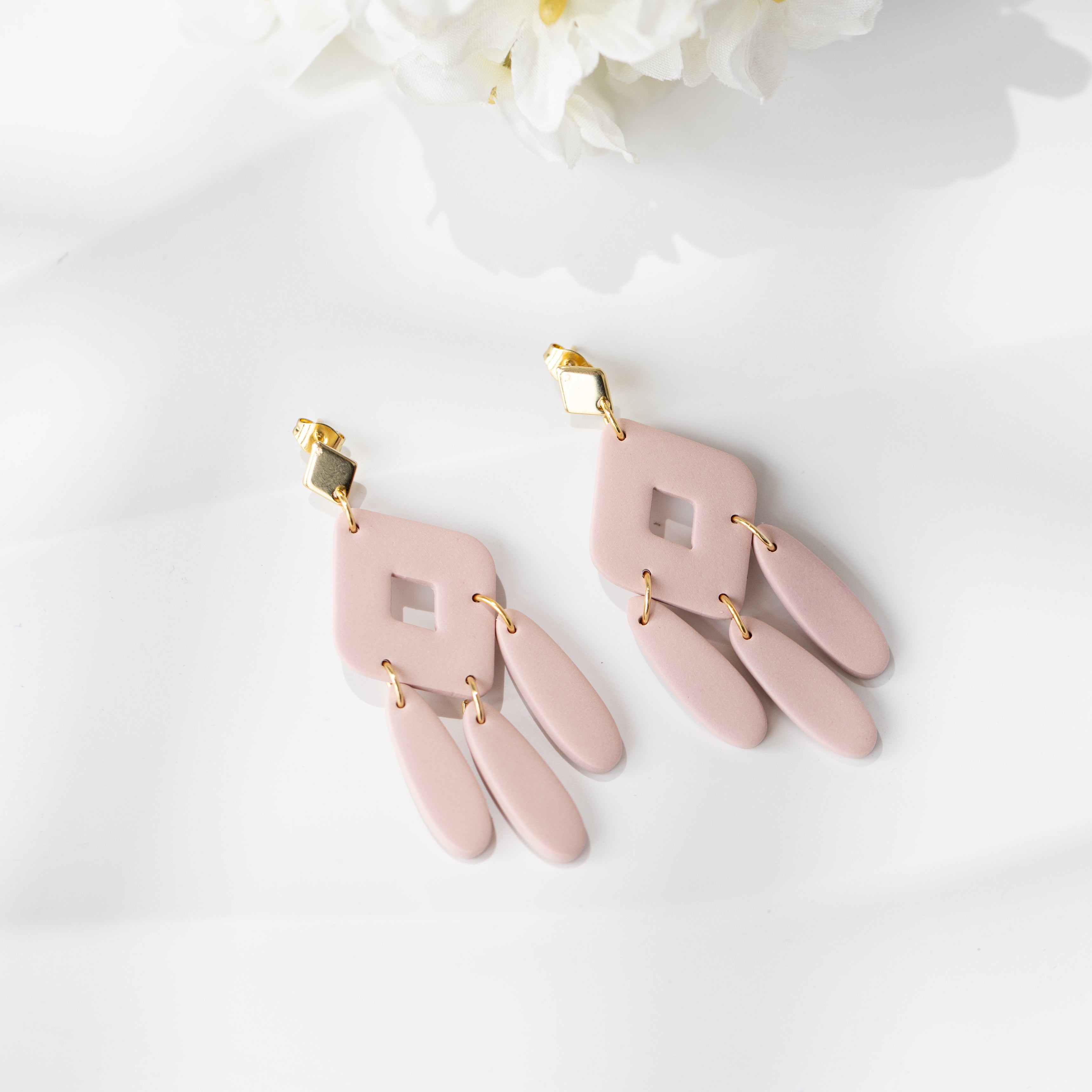 Cercei Oblio - natural pink