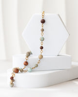 Colier Natural Aqua Terra Jasper