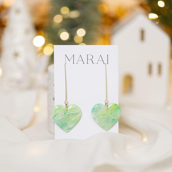 Cercei Elegance Hart - opal green