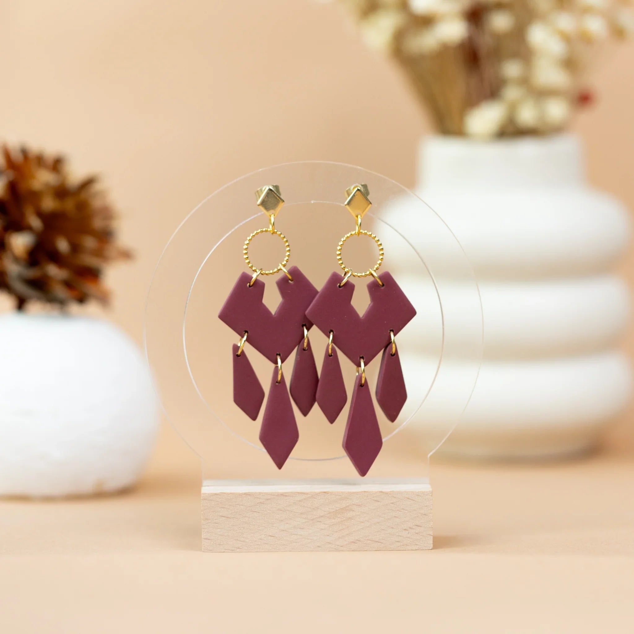 Cercei Amada - burgundy