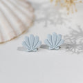 Cercei Studs Shell - pearl baby blue