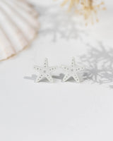 Cercei Studs Starfish - pearl light green