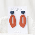Cercei MODA – Terracotta & Navy