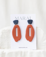 Cercei MODA – Terracotta & Navy