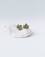 Cercei Leaf - stud olive