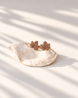 Cercei Autumn Leaf - Stud - cocoa