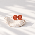 Cercei Mochi – Mini Studs Terracotta