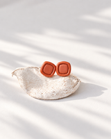 Cercei Mochi – Mini Studs Terracotta