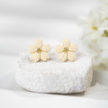 Cercei Studs Pastel Flower - butter yellow