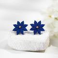 Cercei Studs Wildflower - royal blue