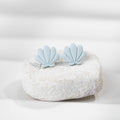Cercei Studs Shell - pearl baby blue