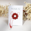 BROȘĂ FLORA - Red