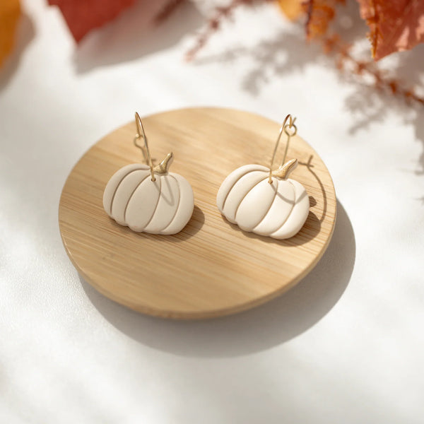 Cercei Hoops Pumpkin - cream