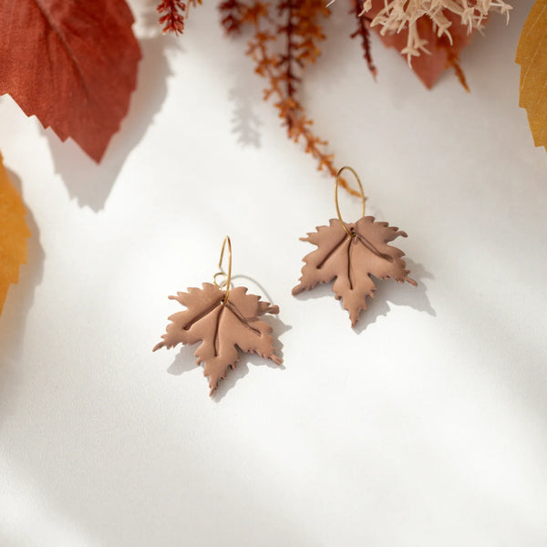 Cercei Autumn Leaf - Hoops - brown