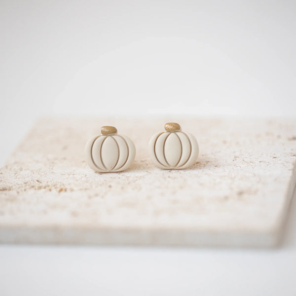 Cercei Pumpkin Studs - cream