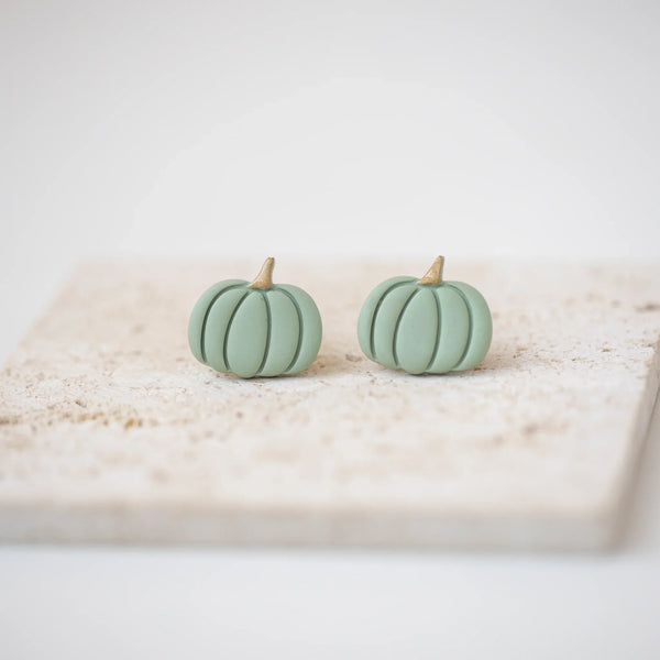 Cercei Pumpkin Studs - mint