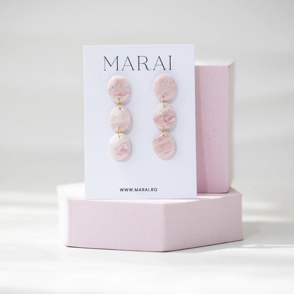 Cercei Stones - pink