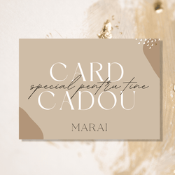 Card cadou MARAI - MARAI